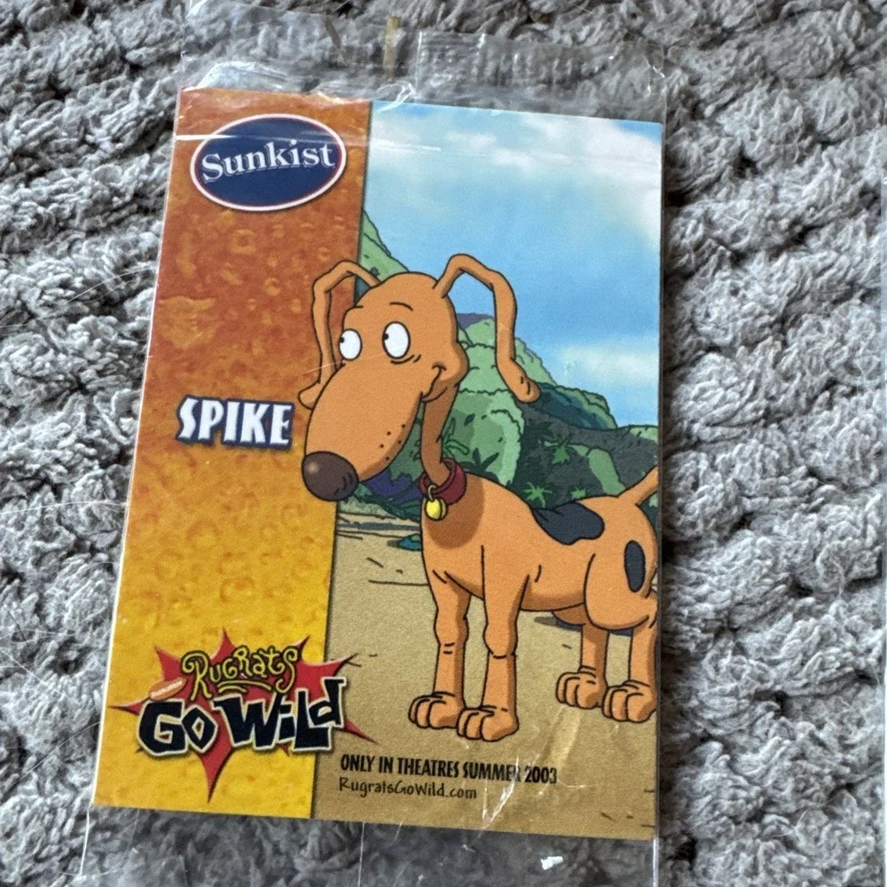 3 Vtg Rare 2003 Sunkist Rugrats Go Wild Movie Cards Sealed Angelica, Spike,Eliza